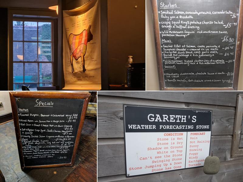 The Castle Hotel Menu