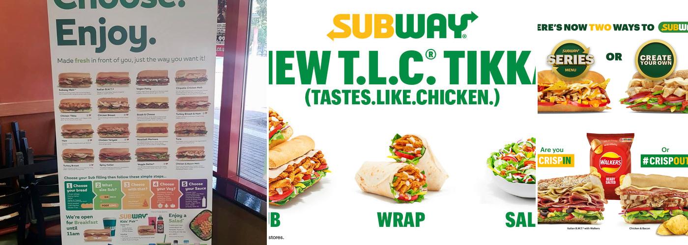 Subway Menu