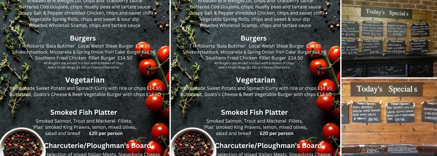 The Plas Restaurant Menu