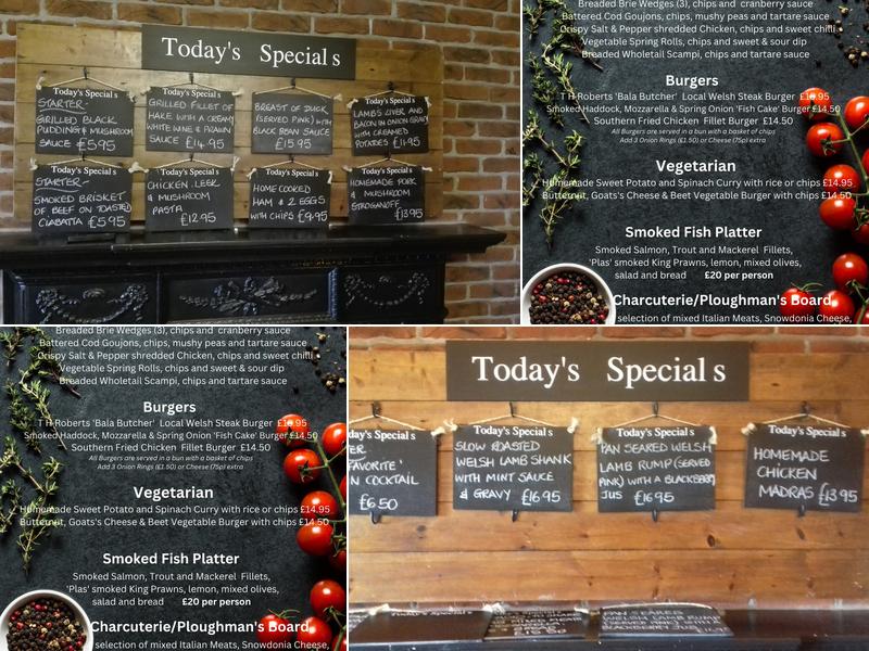 The Plas Restaurant Menu