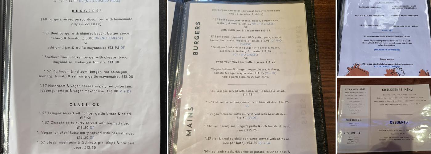 Nineteen.57 Menu