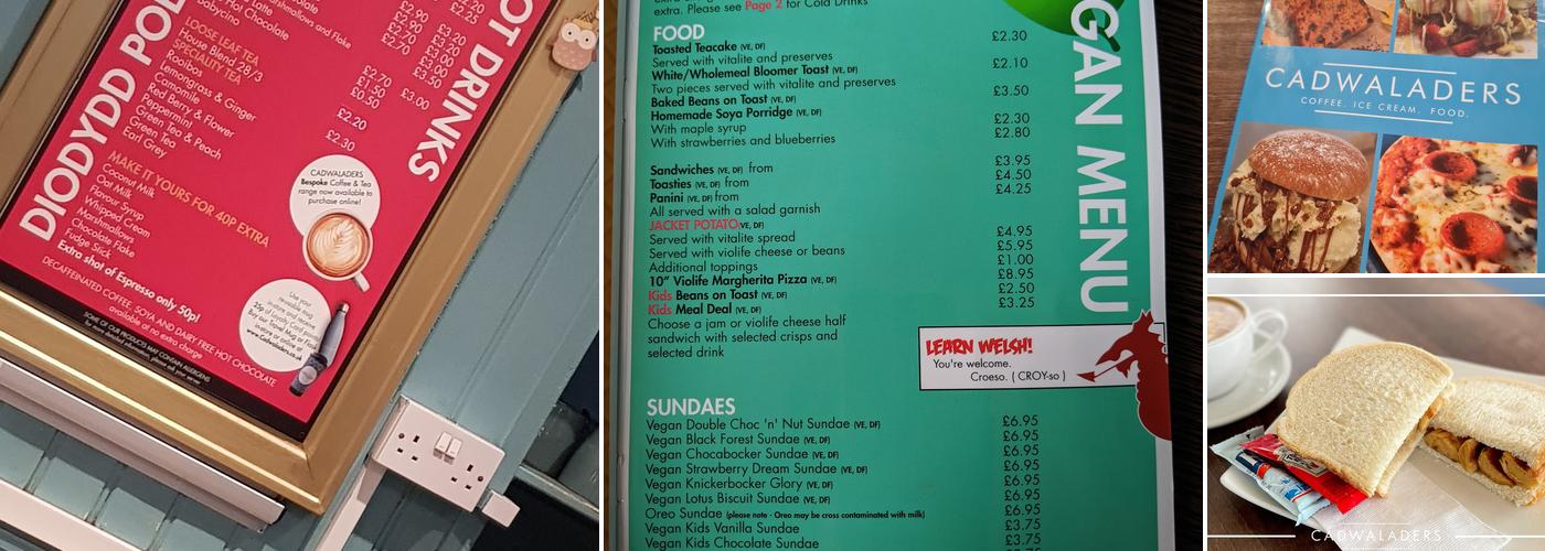 Cadwaladers Menu