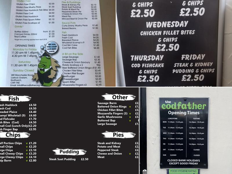 The Codfather Menu