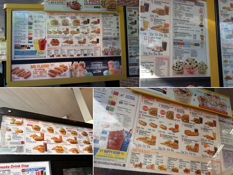 Sonic Drive-In Menu