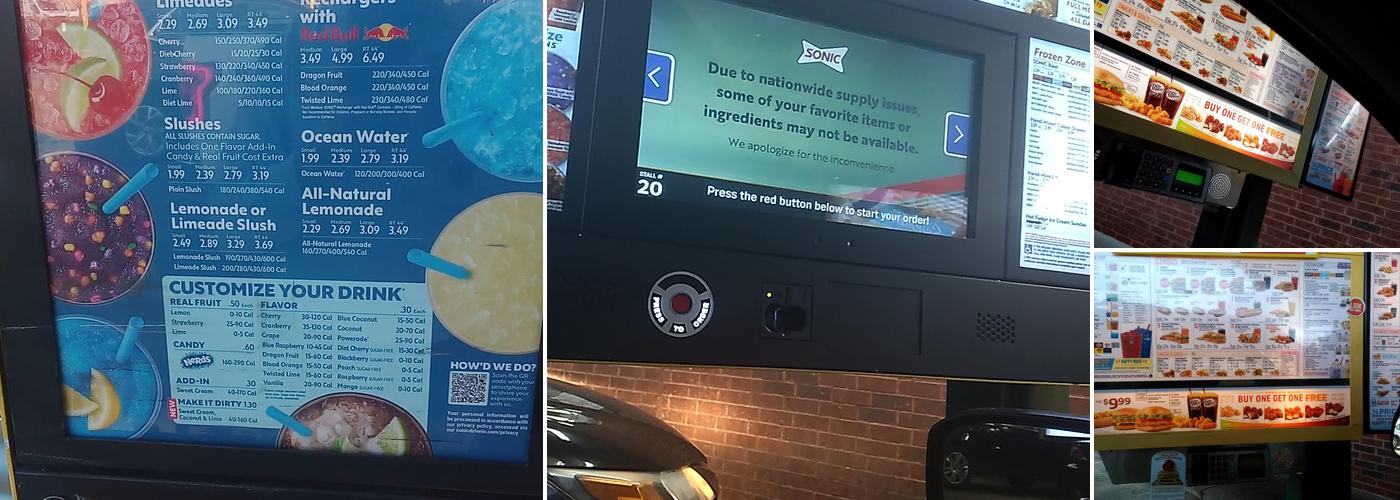 Sonic Drive-In Menu