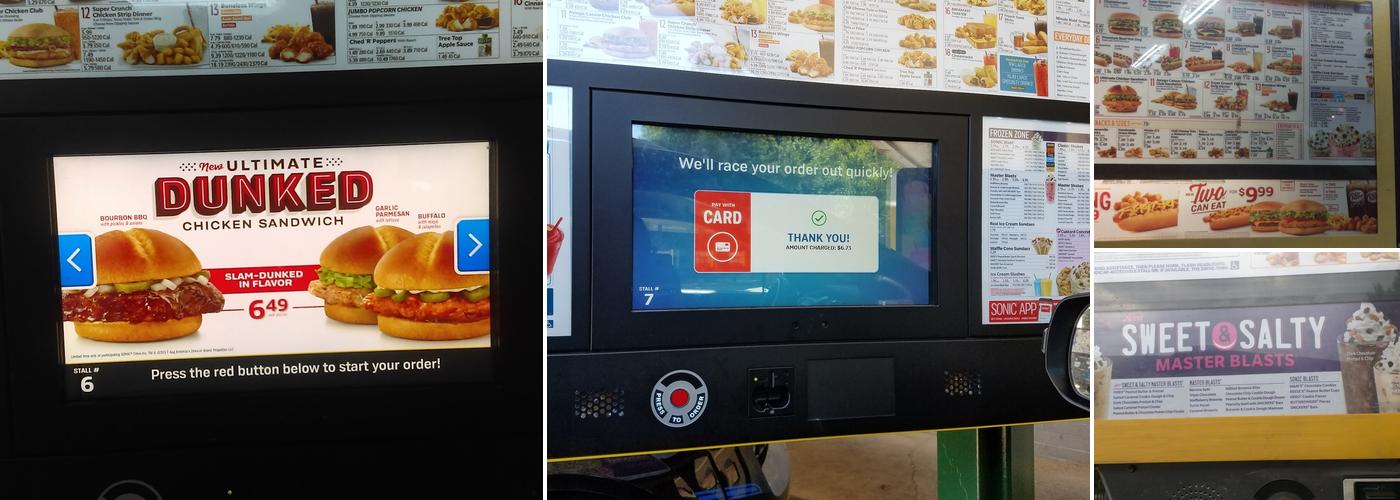 Sonic Drive-In Menu