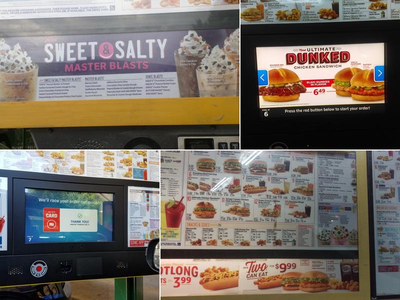 Sonic Drive-In Menu