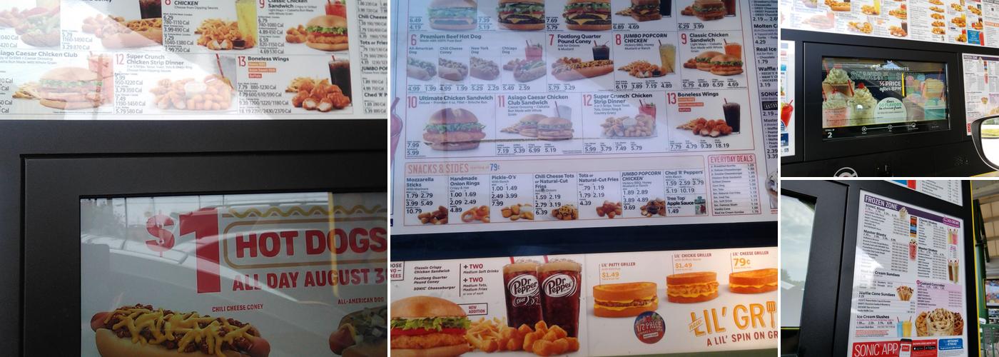 Sonic Drive-In Menu
