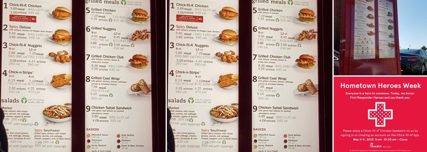 Chick-fil-A Menu