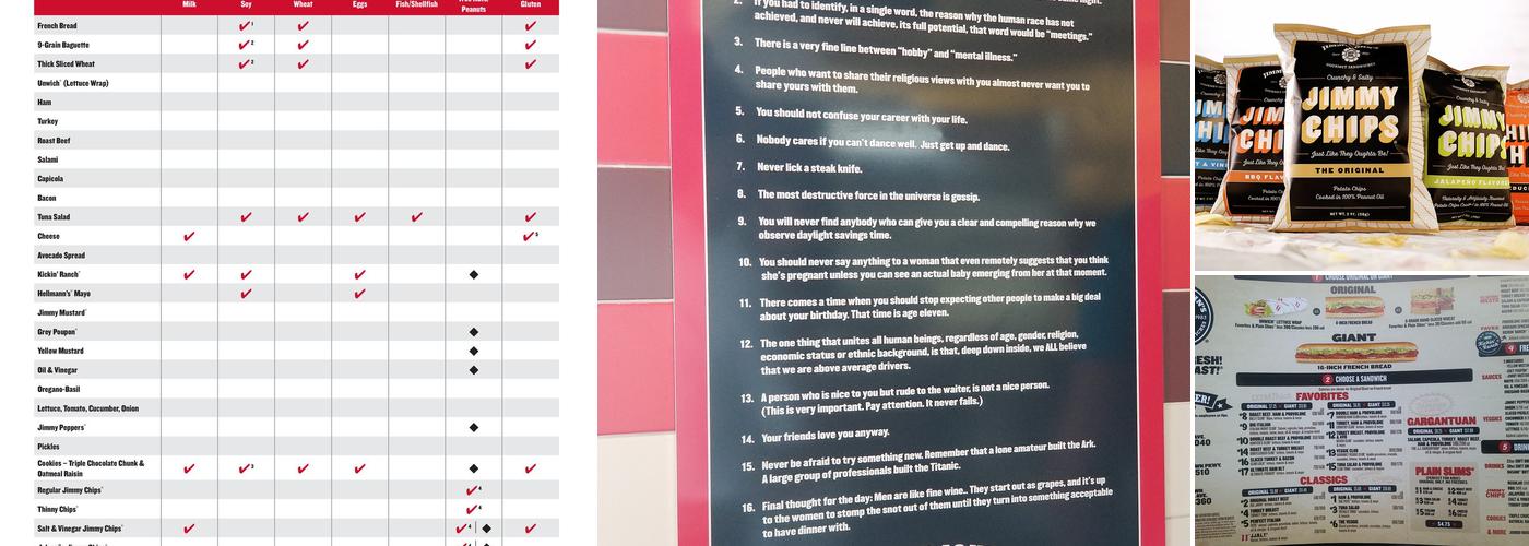 Jimmy John's Menu