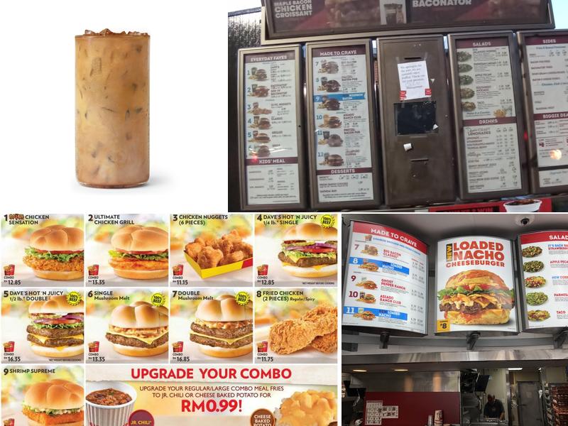 Wendy's Menu