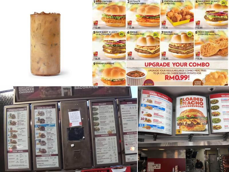 Wendy's Menu