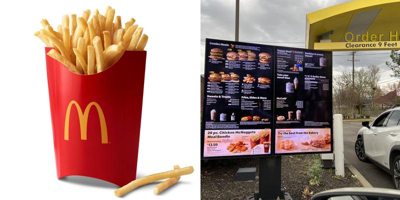 McDonald's Menu