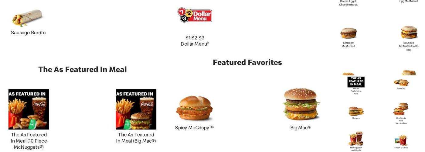 McDonald's Menu