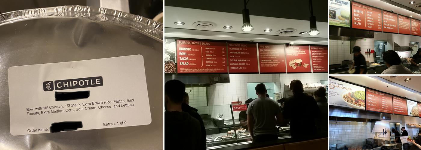 Chipotle Mexican Grill Menu