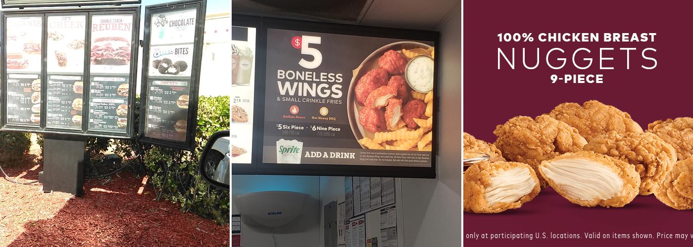 Arby's Menu