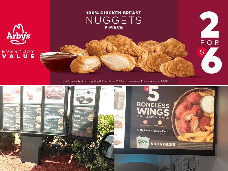Arby's Menu