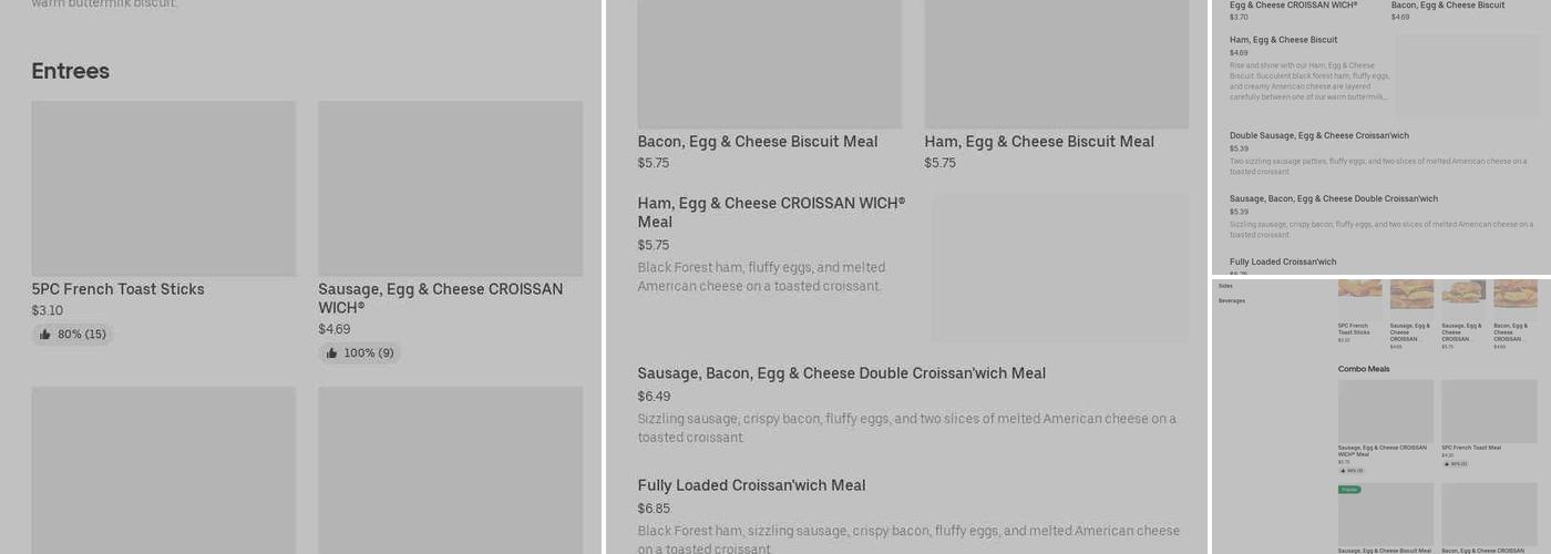 Burger King Menu