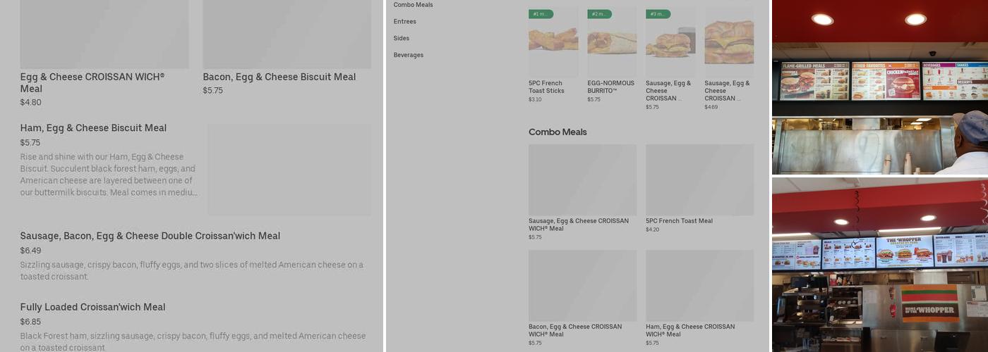 Burger King Menu