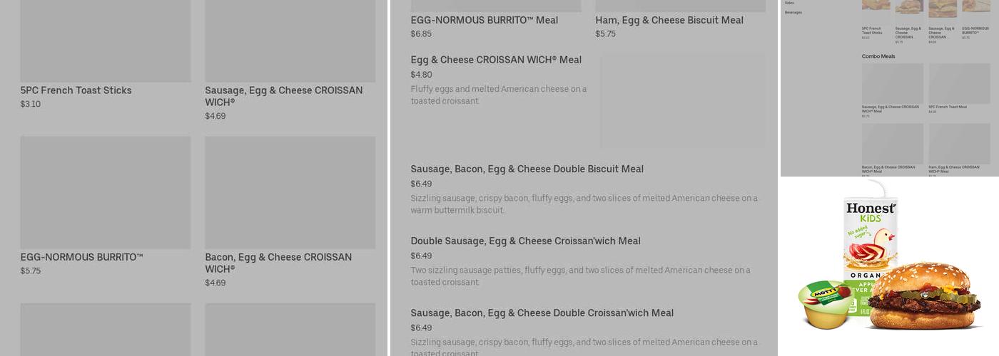 Burger King Menu