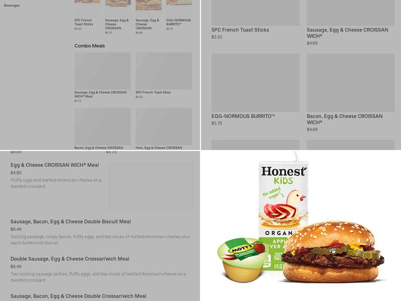 Burger King Menu