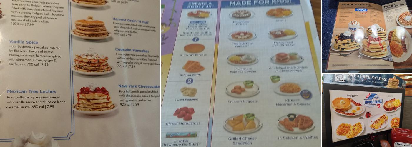 IHOP Menu