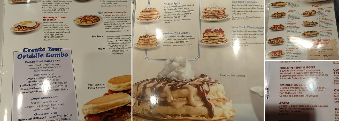 IHOP Menu