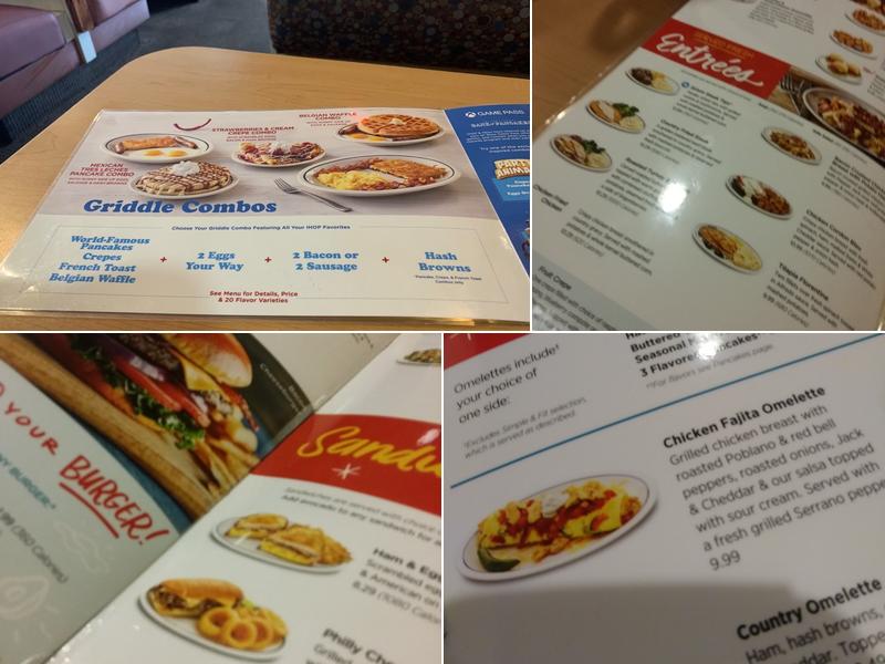 IHOP Menu