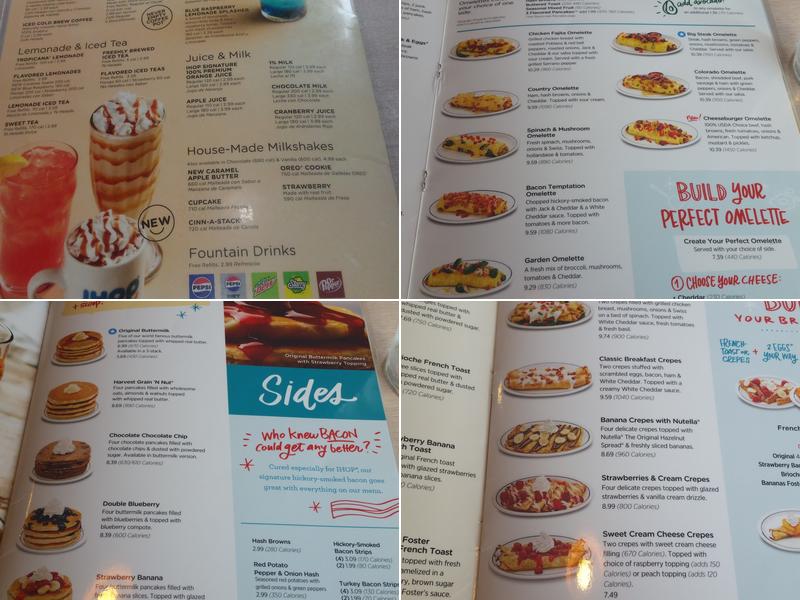 IHOP Menu