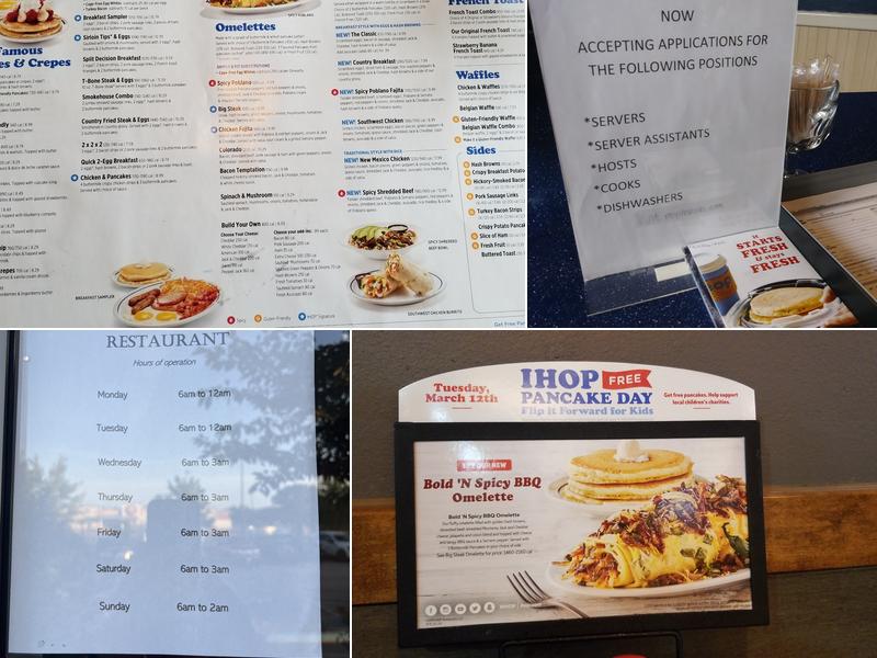 IHOP Menu
