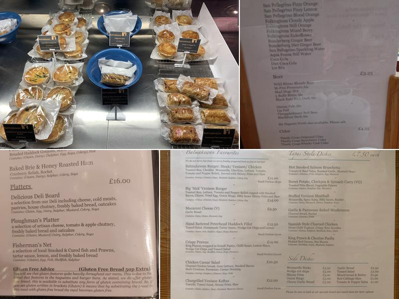 Balmakewan Farm Shop & Tea Room Menu