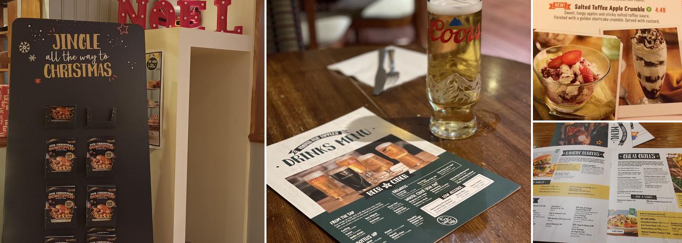 Charter Table Table Menu