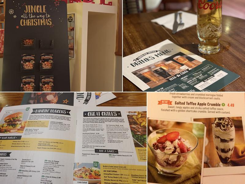 Charter Table Table Menu