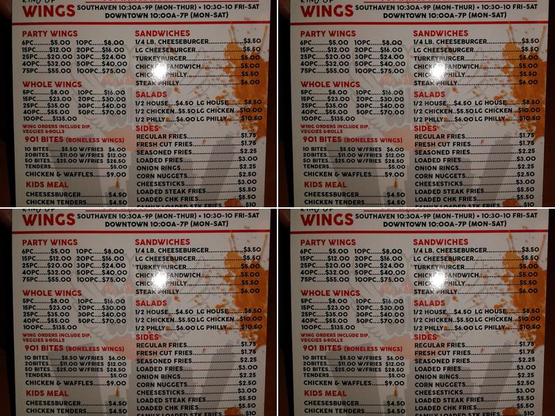 Subway Menu