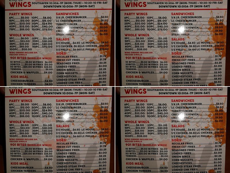 Subway Menu
