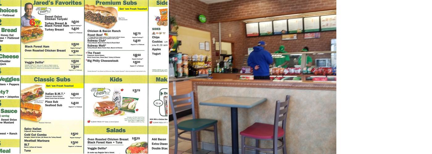 Subway Menu