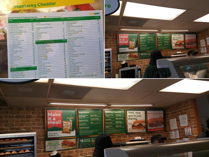 Subway Menu