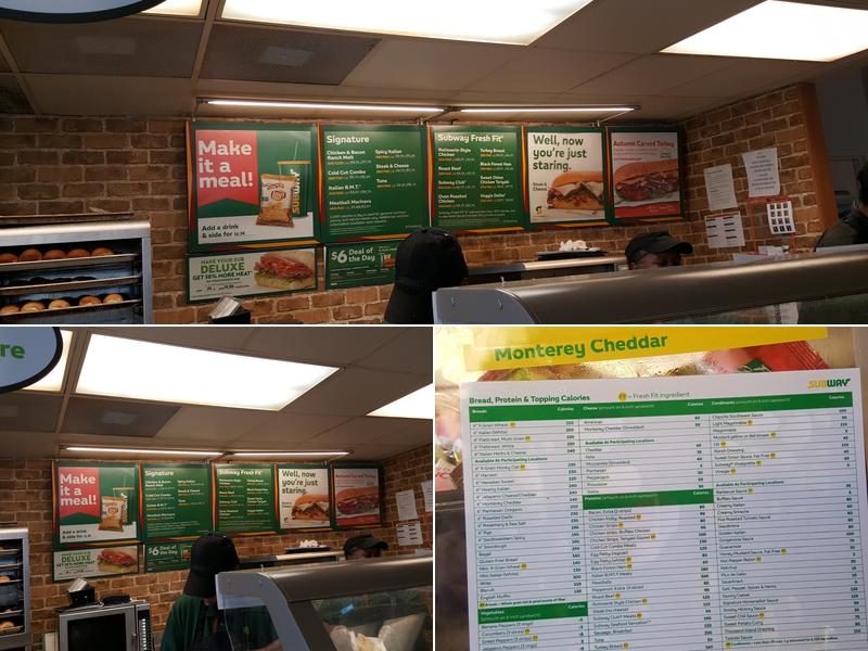 Subway Menu