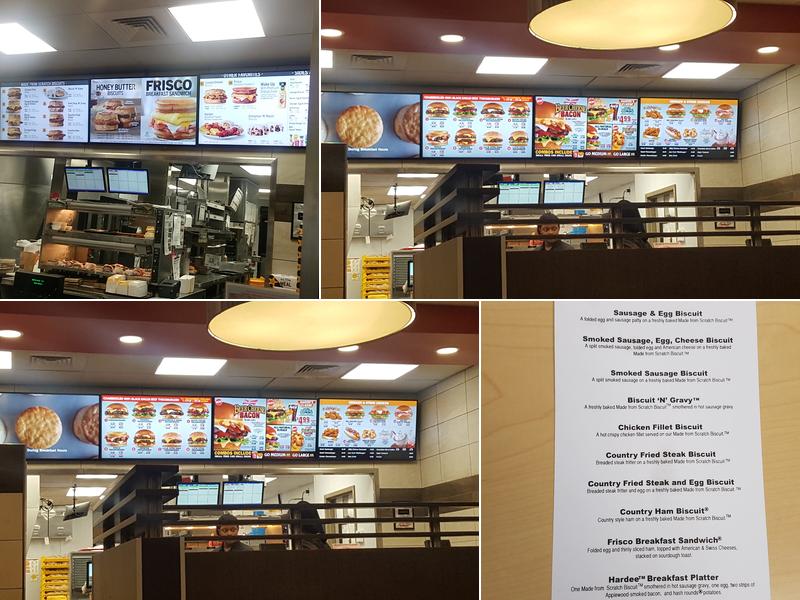 Hardee's Menu