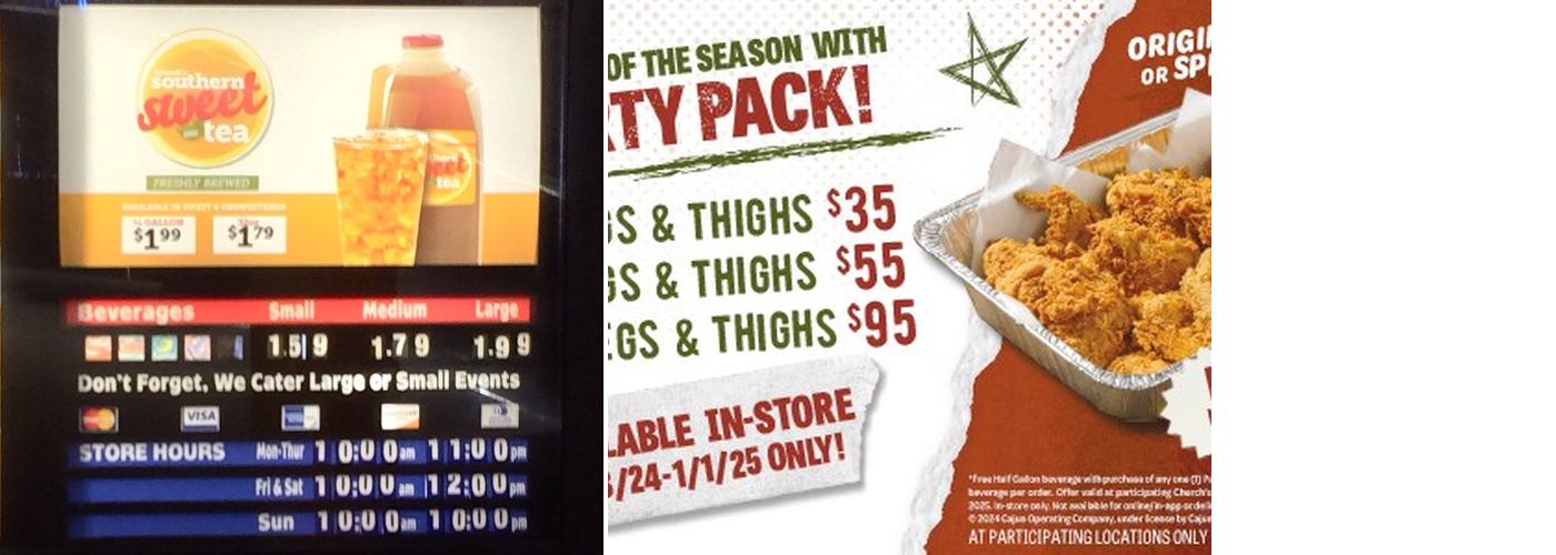 Church's Texas Chicken Menu