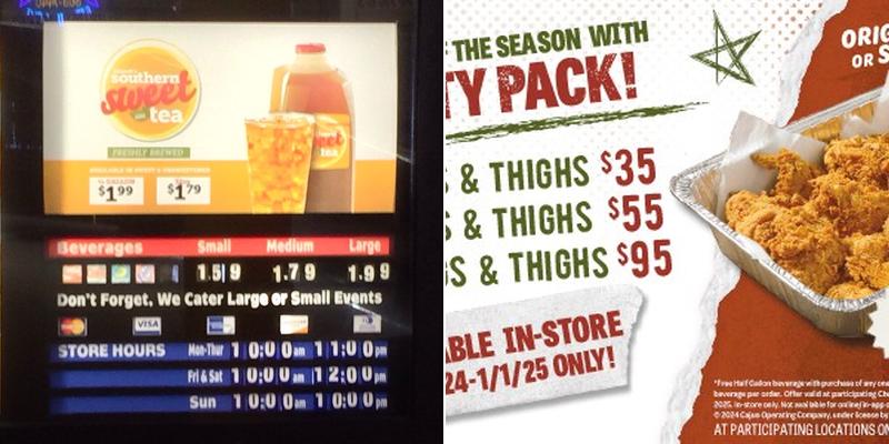 Church's Texas Chicken Menu