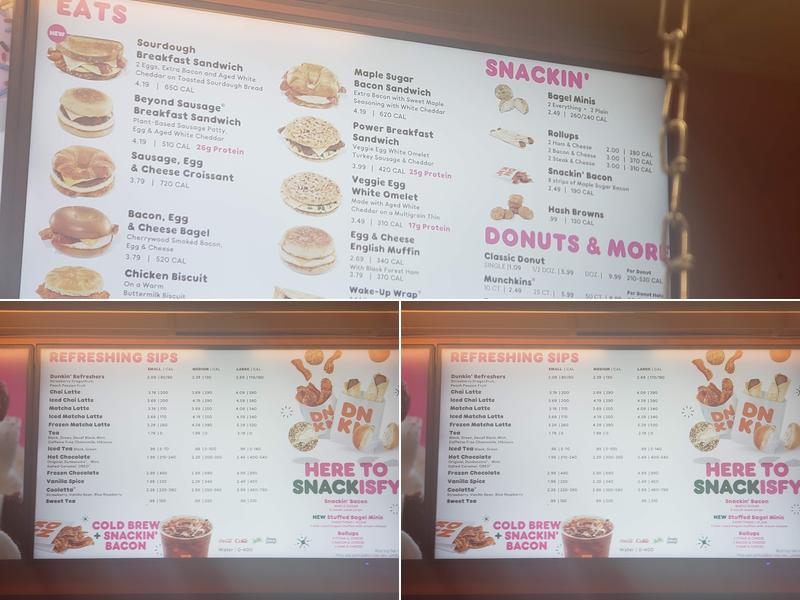 Dunkin' Menu