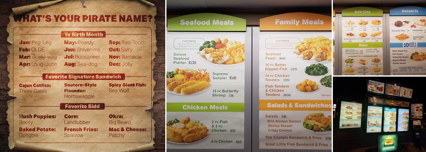 Captain D's Menu