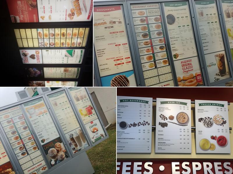 Krispy Kreme Menu