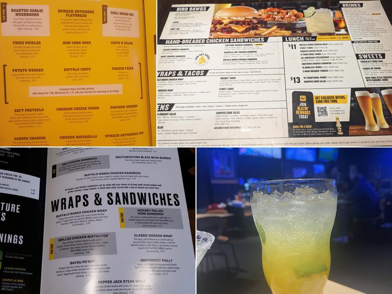 Buffalo Wild Wings Menu