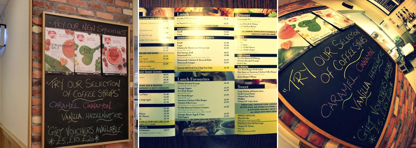 Upper Crust Menu