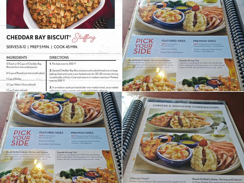 Red Lobster Menu