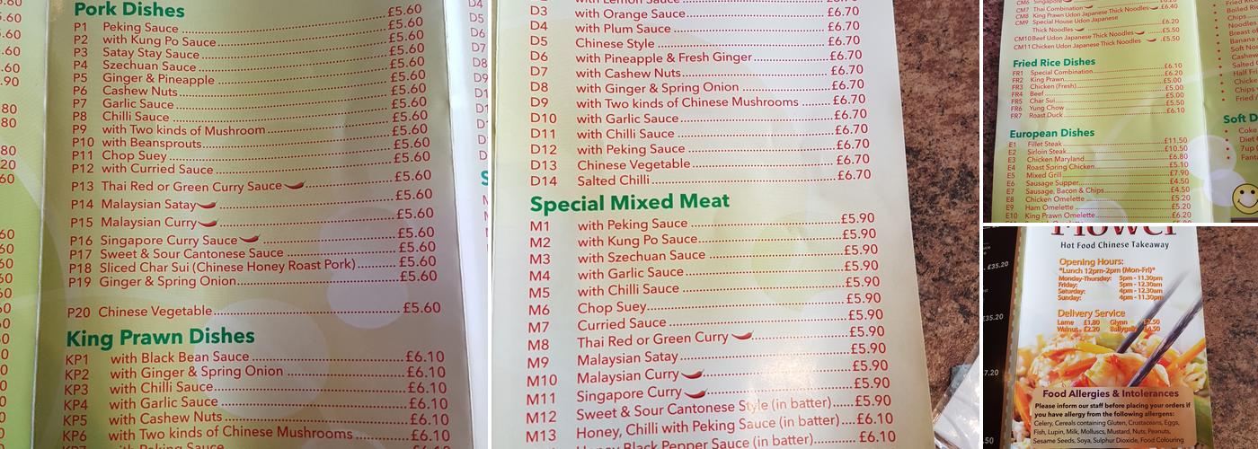 New Lotus Flower - Restaurant Takeaway & Delivery Menu