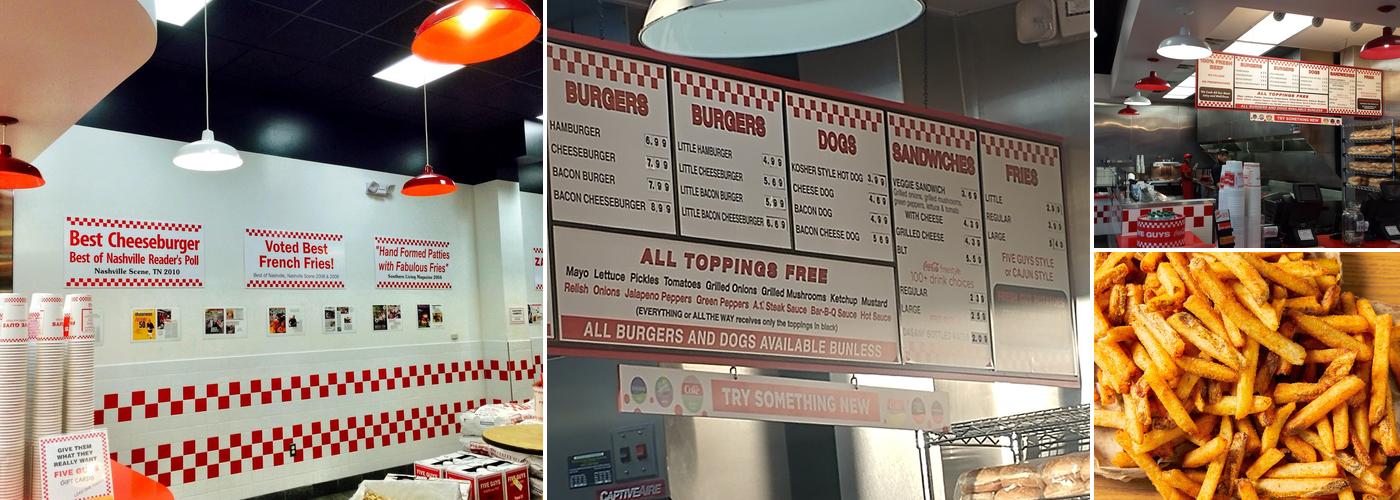 Five Guys Menu
