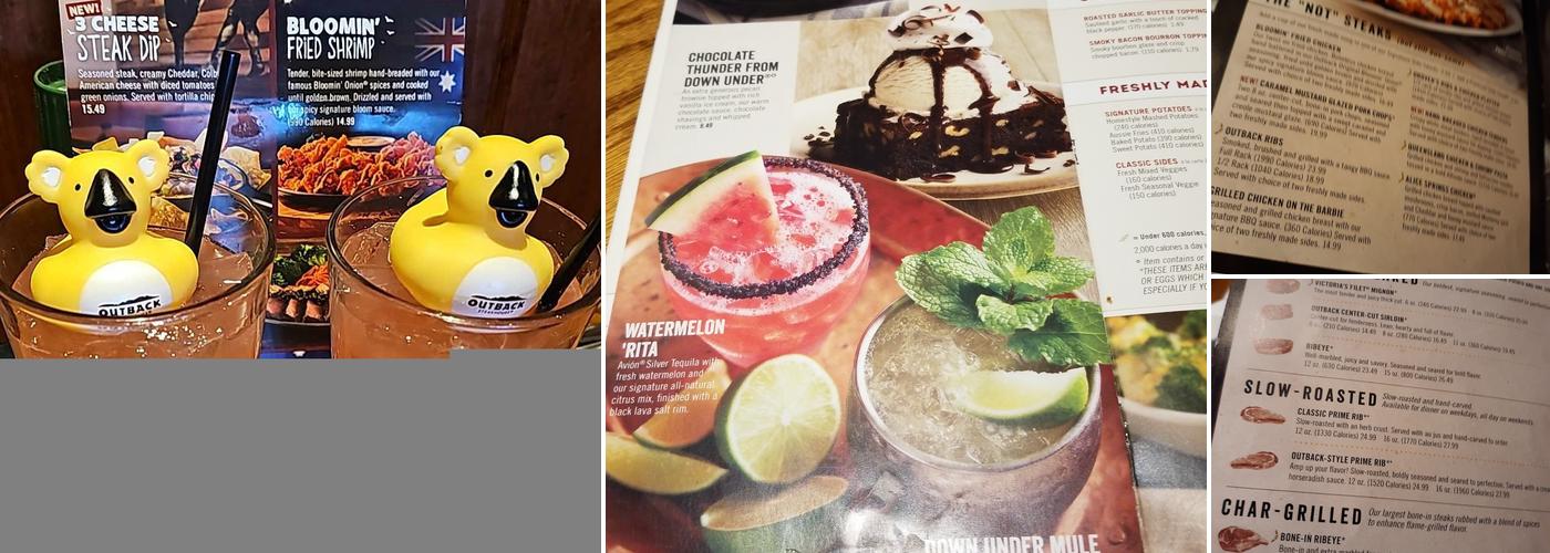 Outback Steakhouse Menu